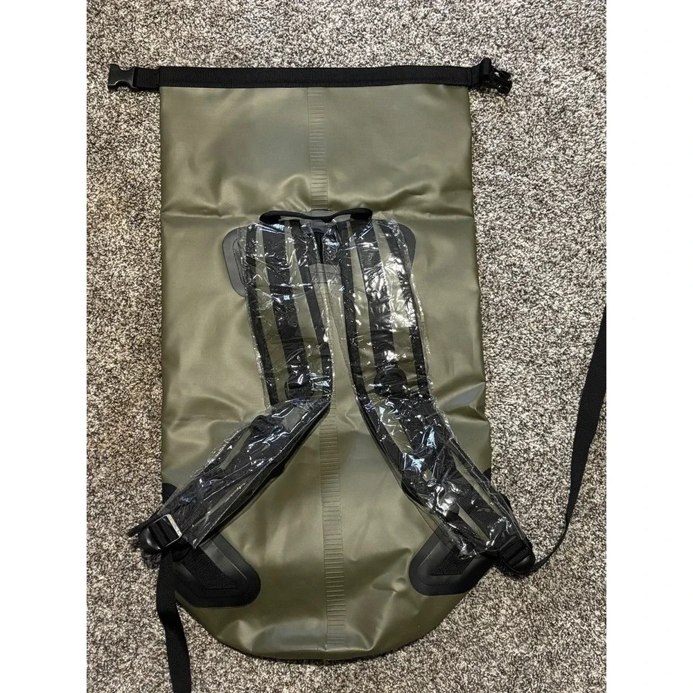 Earth Pak 30L Waterproof Dry Bag Backpack OD Green Roll-Top Hiking Kayak Bag New